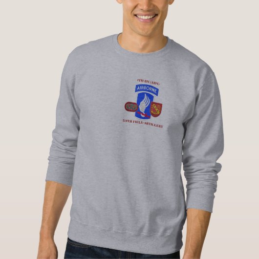 4ème SWEATSHIRT d'ARTILLERIE de CAMPAGNE de (Devant)