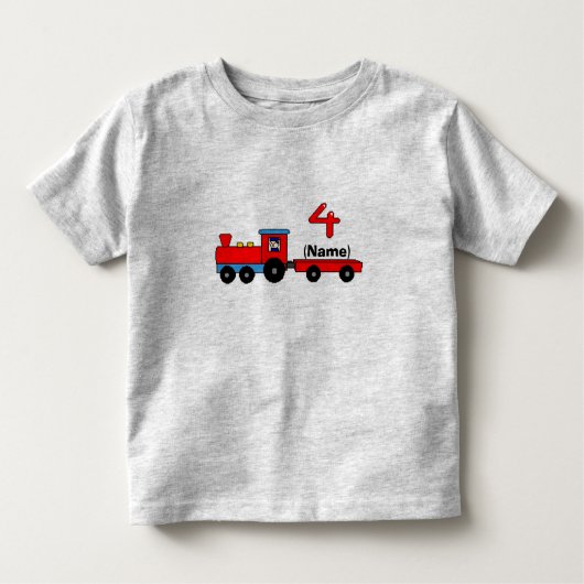 4ème T-shirt de train personnalisé par (Devant)
