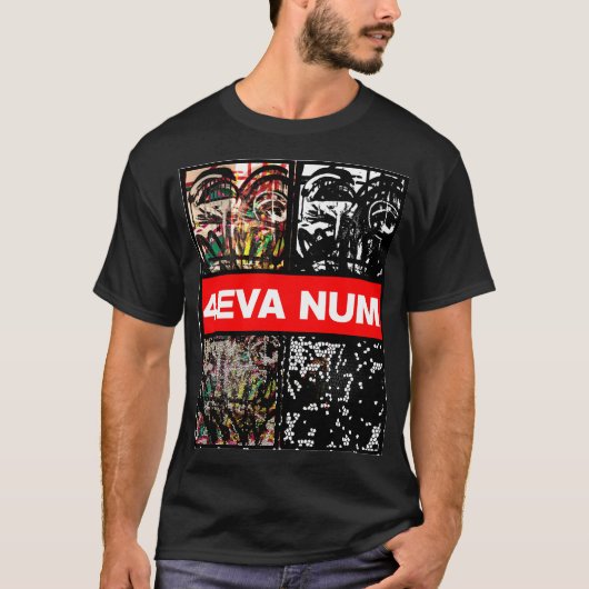 4EVA NUM ICON FACES T-SHIRT (Voorkant)
