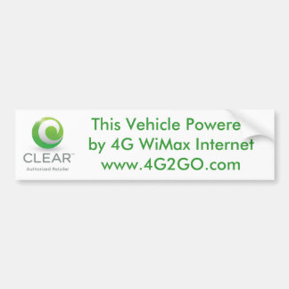 4G2GO WiMax Bumpersticker