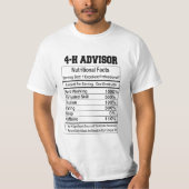 4H Advisor - T-shirt Nutritif Facts (Devant)