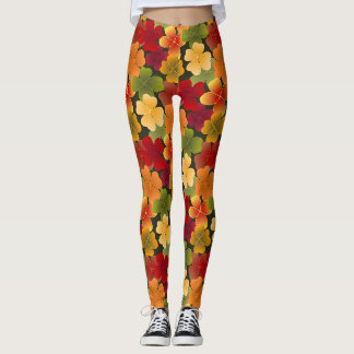 4Leaf in herfstkleuren Leggings