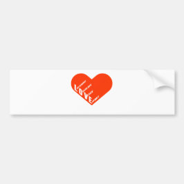 4love bumpersticker