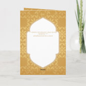 4page CHRISTENING Invitation et programme Gold Orn (Dos)