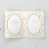 4page Gold Ornate MARIAGE Inviter Programme modern (Intérieur)