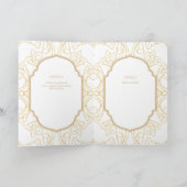 4page Gold Ornate MARIAGE Inviter Programme modern (Intérieur)