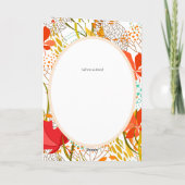 4pg Espagnol BODA Invitation Automne Leaves Robin (Dos)