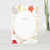 4pg Espagnol BODA Invitation Bois Animaux Automne (Dos)