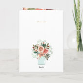 4pg Floral BAPTISM-uitnodigingen - Programma (Achterkant)