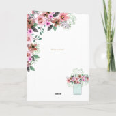 4pg Floral BAPTISM-uitnodigingen - Programma (Achterkant)