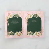 4pg Hispanic Floral Wedding Programme Bilingual Ch Kaart (Binnen)