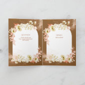 4pg Hispanic Floral Wedding Programme Bilingue Chi (Intérieur)