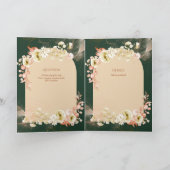4pg Hispanic Floral Wedding Programme Bilingue Chi (Intérieur)