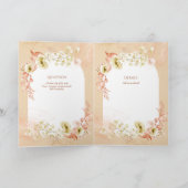 4pg Hispanic Floral Wedding Programme Bilingue Chi (Intérieur)