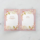 4pg Hispanic Floral Wedding Programme Bilingue Chi (Intérieur)