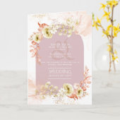 4pg Hispanic Huwelijksprogramma Bilingual Chic met Kaart (Gele Bloem)