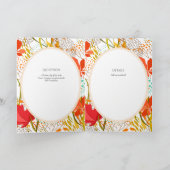 4pg Spaanse BODA uitnodiging Herfstbladeren Robin (Binnen)