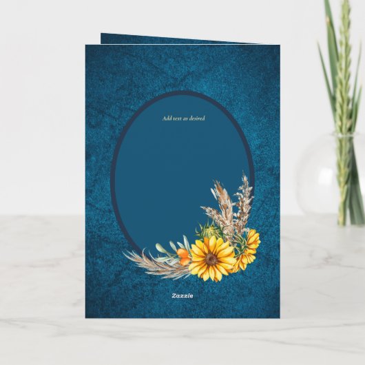 4pg Spaanse BODA uitnodigingen Turkoois Blauwe Zon (Achterkant)