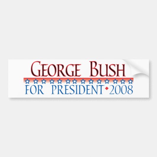 4prez-bush bumpersticker (Voorkant)