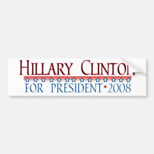 4prez-clinton bumpersticker (Voorkant)