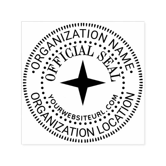 4Pt Ster Algemene Aangepaste Officiële Stempel Naa (Design)