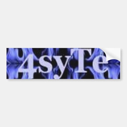 4syTe bumper Bumpersticker (Voorkant)