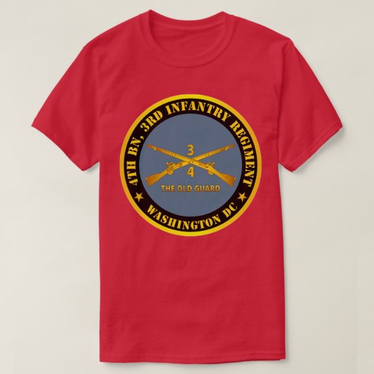 4th Bn 3rd Infantry Regiment Washington DC The Old T-shirt (Design voorkant)