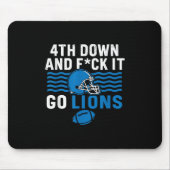 4th Down en Fck It Go Lions Muismat (Voorkant)