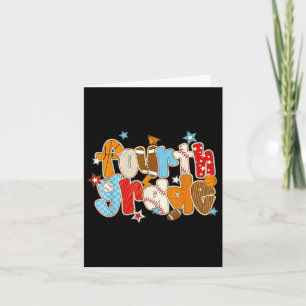 4th Grade Boys Baseball Basketbal Football Terug T Kaart