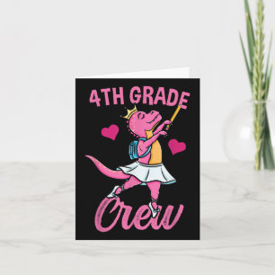 4th Grade Crew Ballet Terug naar School Girls Kaart