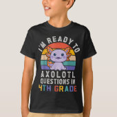 4th Grade Ready – Cute Back to School Character  T-shirt (Voorkant)