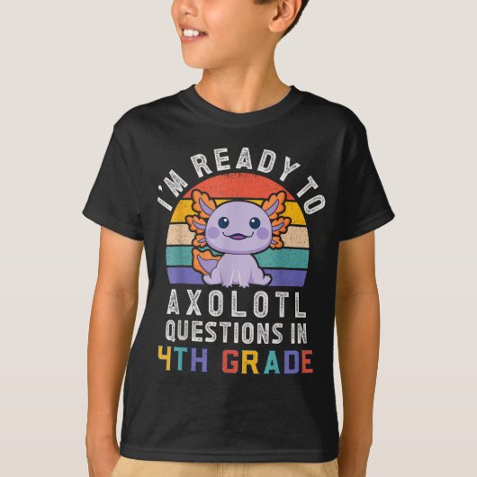 4th Grade Ready – Cute Back to School Character  T-shirt (Voorkant)