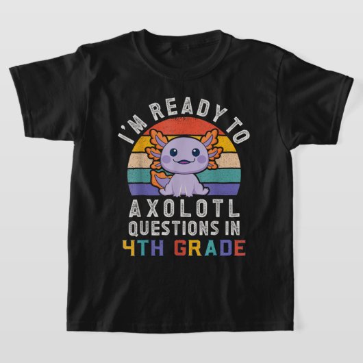 4th Grade Ready – Cute Back to School Character  T-shirt (Laagn)