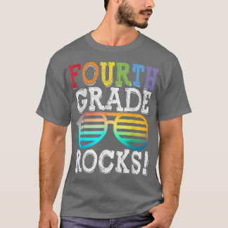 4th Grade Rocks Fourth Grade Squad Back To School T-shirt