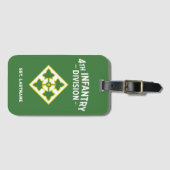 4th Infantry "Ivy" Division Bagagelabel (Voorkant (horizontaal))