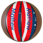 4th juli onafhankelijkheidsdag voeg naamtekst Amer Basketbal (Verticaal)