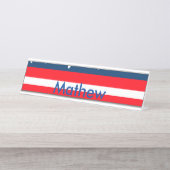 4th juli onafhankelijkheidsdag voeg naamtekst Amer Bureau Naambordje (Voorkant)