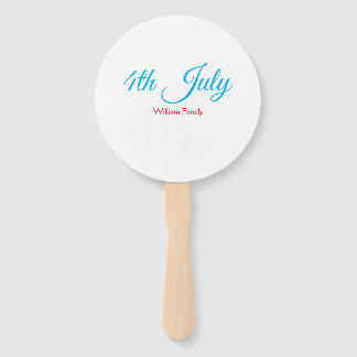 4th Juli onafhankelijkheidsdag voeg naamtekst toe  Handwaaier