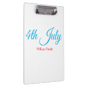4th Juli onafhankelijkheidsdag voeg naamtekst toe Klembord (Rechts)