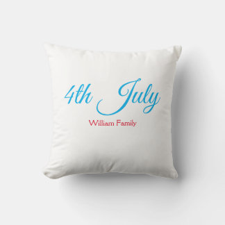 4th Juli onafhankelijkheidsdag voeg naamtekst toe  Kussen