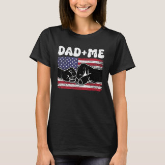 4th juli Papa en ik Beste papa ooit vuistslag Fath T-shirt