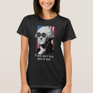 4th Juli Washington Als je eerste Amerika Mannen s T-shirt