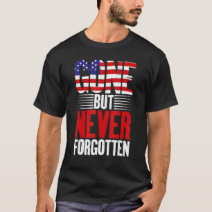 4th juli weg maar nooit vergeten veteranen memoria t-shirt