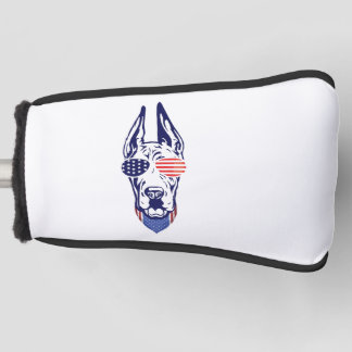 4th july Great Dane American Flag Independence Day Golfheadcover