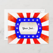 4th July Independence Day Briefkaart (Voorkant / Achterkant)