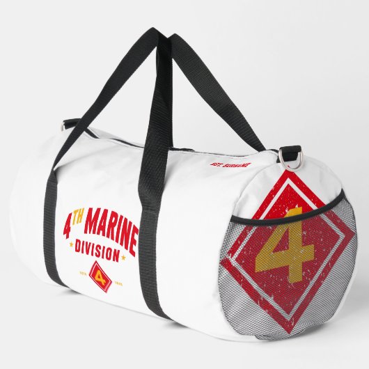 4th Marine Division "Fighting Fourth" White Custom Plunjezak (Rechterhoek)