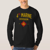 4th Marine Division United States Military Long T-shirt (Voorkant)