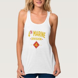 4th Marine Division Verenigde Staten Militaire Vro Tanktop