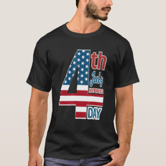 4th of July 2023 Independence Day With USA America T-shirt