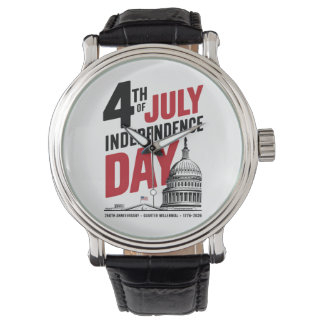 4th of July 250th Anniversary Independence Day Horloge